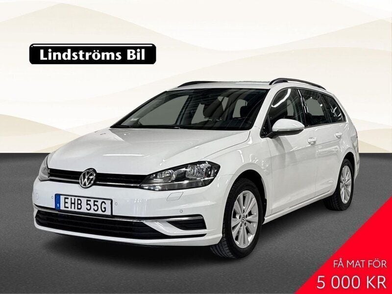 Vit Begagnad 2020 VW Golf VII Edition Kombi | 214 900 kr (Marknadspris) - Bild 1/3