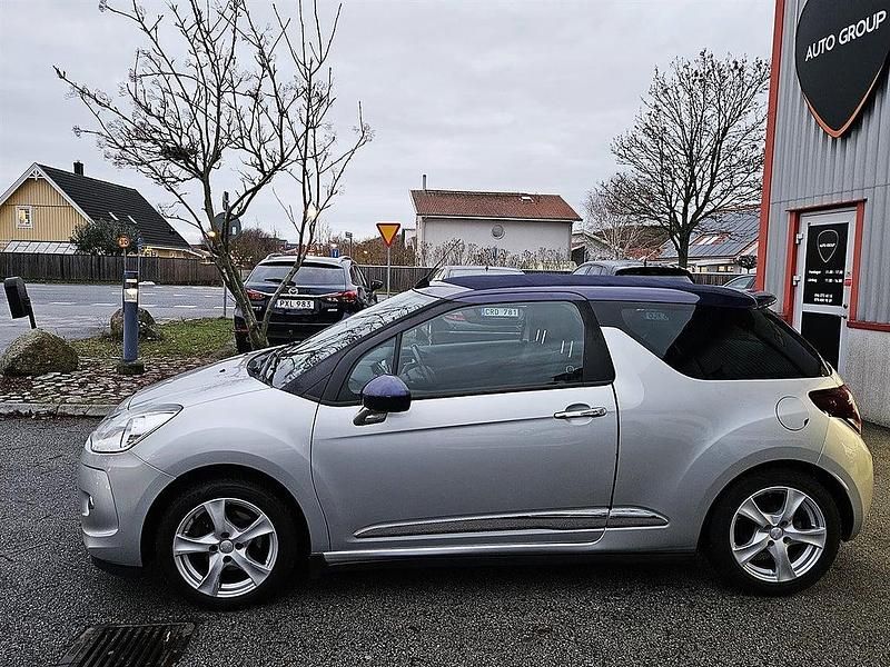Begagnad Citroën DS3 Cabriolet 156 HK (114 kW) 2013 Silver Cab