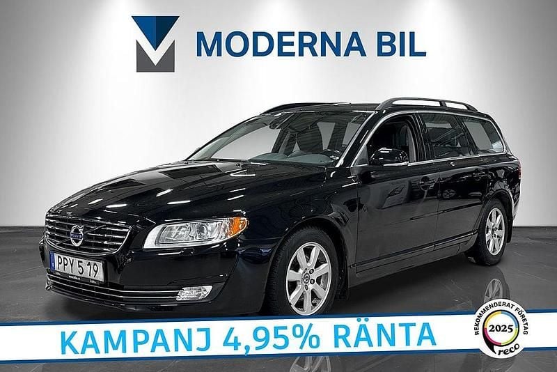 Svart Begagnad 2014 Volvo V70 Momentum Kombi | 119 900 kr (Marknadspris) - Bild 1/4