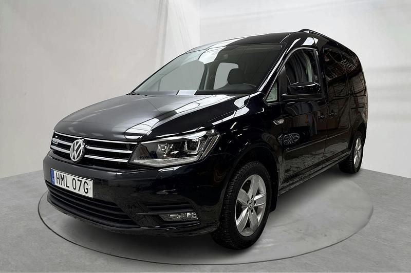 Svart Begagnad 2019 VW Caddy Maxi Life Life Minibuss | 229 000 kr (Lite dyr) - Bild 1/4