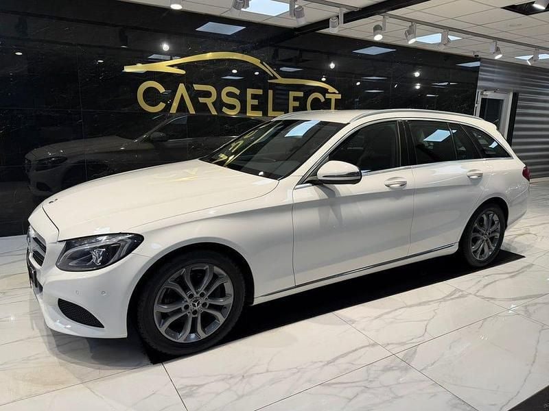 Begagnad Mercedes C220 Avantgarde 173 HK (127 kW) 2018 Vit Kombi