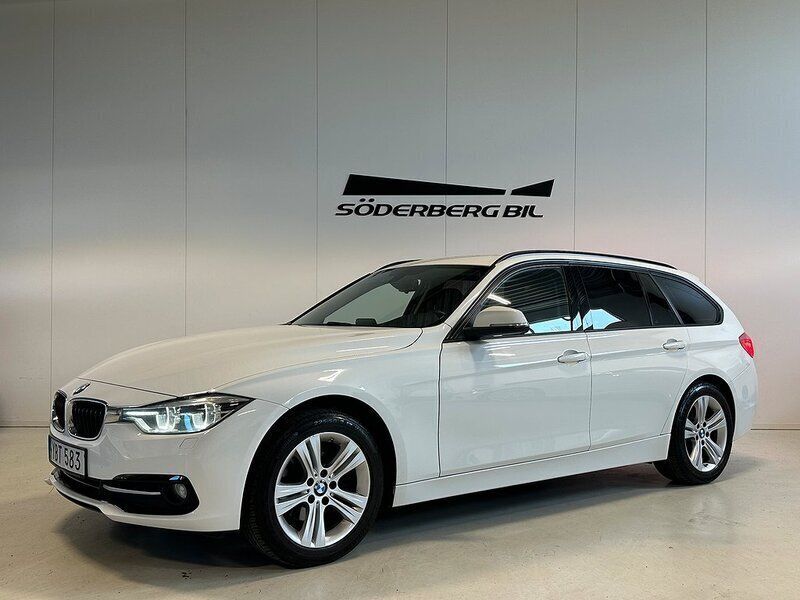 Vit Begagnad 2016 BMW 318 Sport Line Kombi | 124 900 kr (Marknadspris) - Bild 1/4