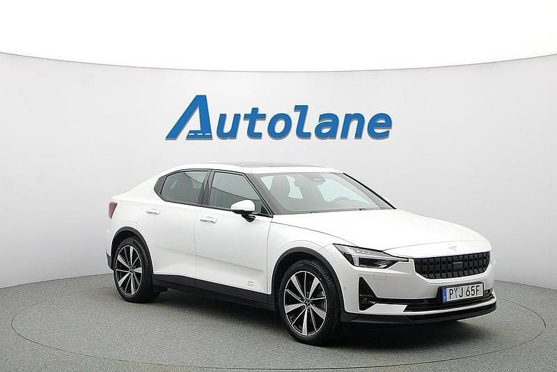 Begagnad Polestar 2 Long Range Dual motor 300 kW (408 HK) 2021 Vit Halvkombi