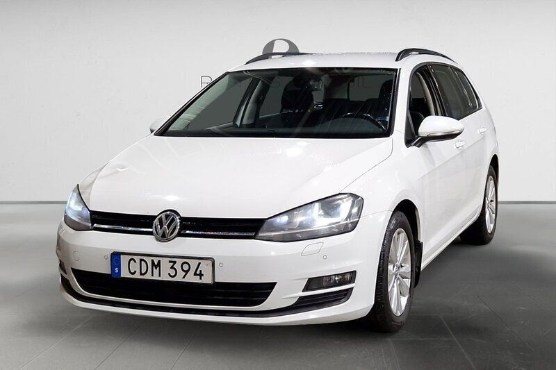 Vit Begagnad 2014 VW Golf VII Kombi | 104 900 kr (Marknadspris) - Bild 1/3