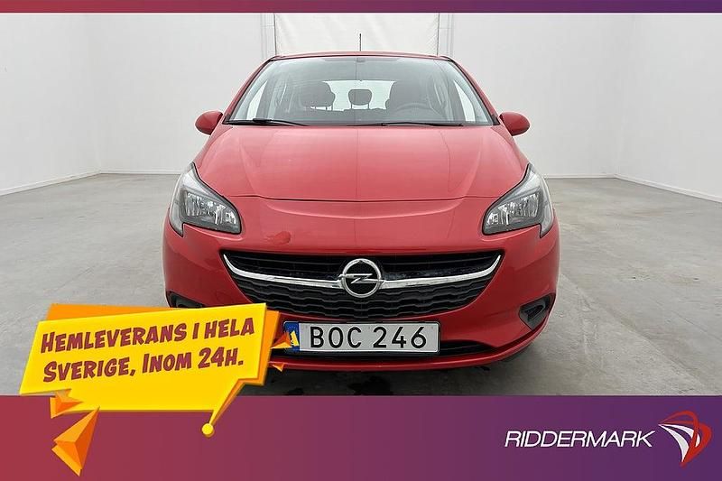 Begagnad Opel Corsa Enjoy 90 HK (66 kW) 2017 Röd Halvkombi
