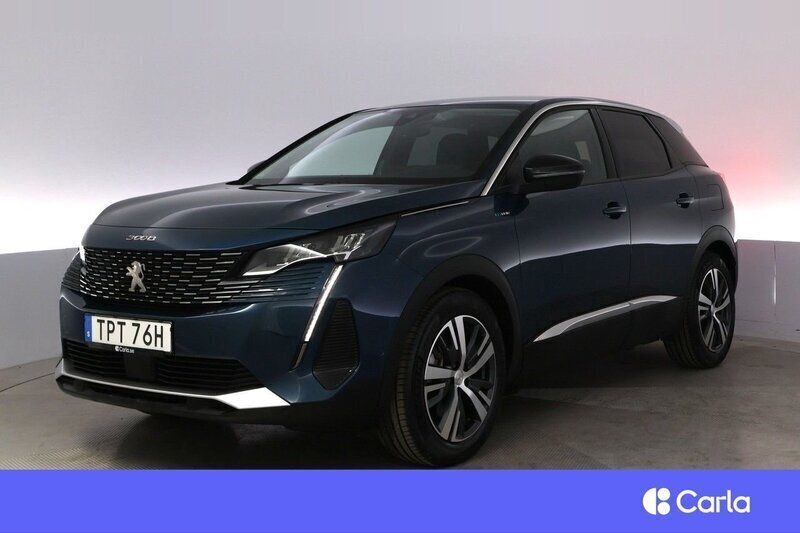 Blå Begagnad 2021 Peugeot 3008 Allure SUV | 254 900 kr (Superpris) - Bild 1/2