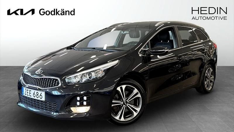 Svart (black) Begagnad 2018 Kia Ceed Sportswagon GT-Line Kombi | 179 000 kr (Marknadspris) - Bild 1/4