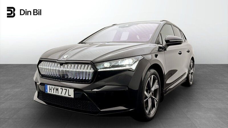 Svart Begagnad 2023 Skoda Enyaq iV SportLine SUV | 504 900 kr (Marknadspris) - Bild 1/4