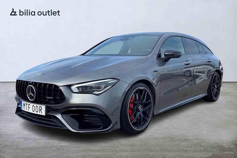 Grå Begagnad 2021 Mercedes CLA45 AMG Shooting Brake AMG Kombi | 479 900 kr - Bild 1/1