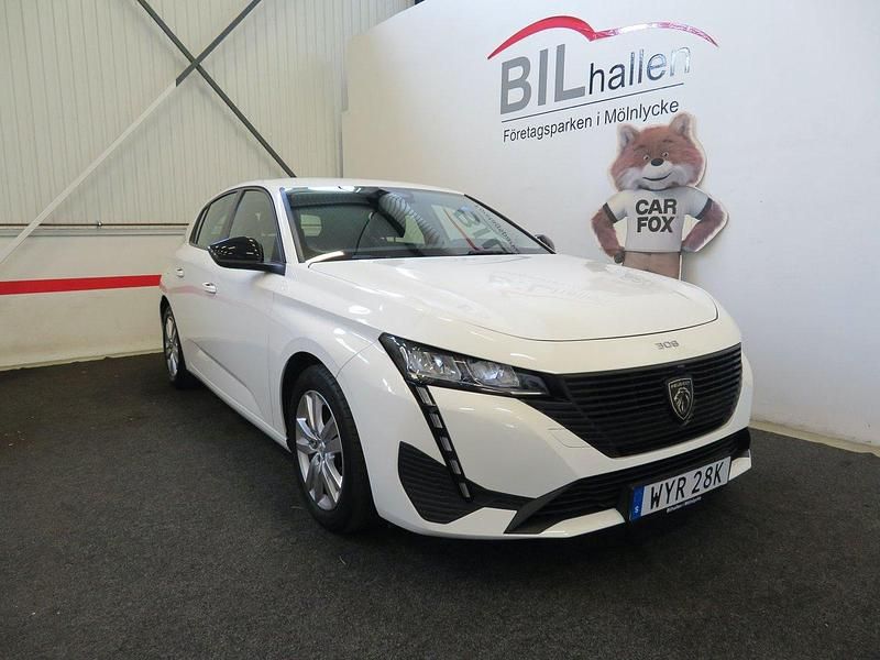 Vit Begagnad 2022 Peugeot 308 Halvkombi | 169 000 kr - Bild 1/4
