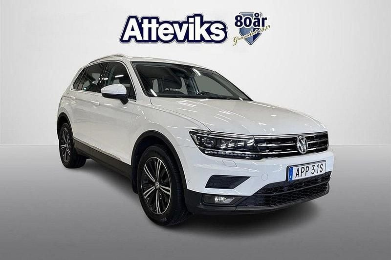 Vit Begagnad 2019 VW Tiguan Comfortline SUV | 289 900 kr (Marknadspris) - Bild 1/4