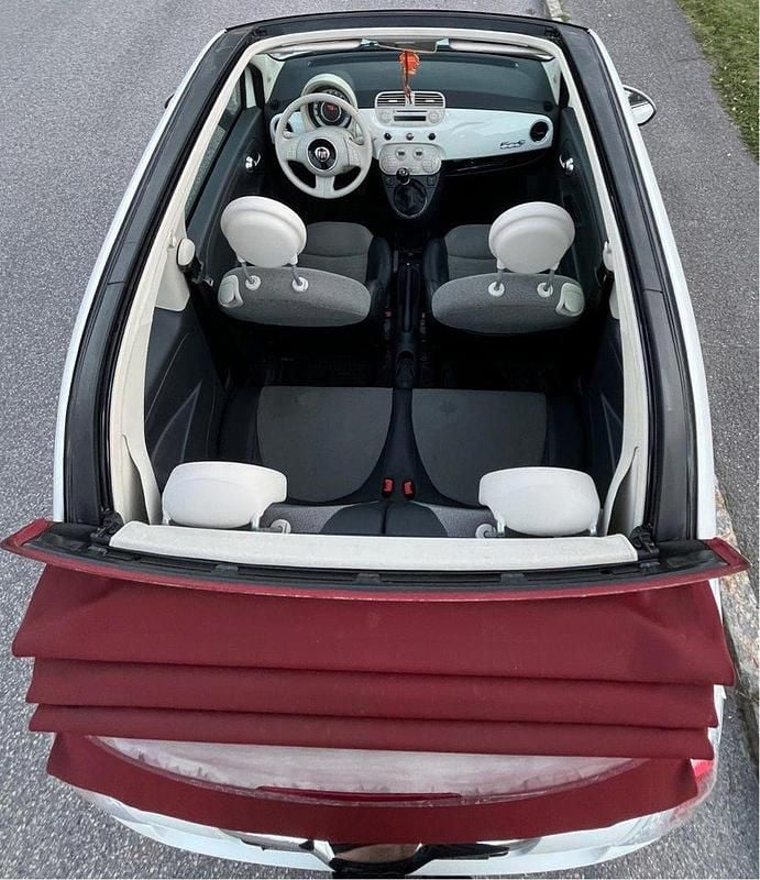 Vit Begagnad 2012 Fiat 500C Lounge Cab | 69 000 kr (Lite dyr) - Bild 1/4