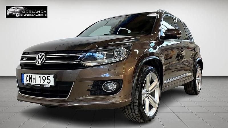 Begagnad VW Tiguan R-line 162 HK (119 kW) 2014 Brun SUV