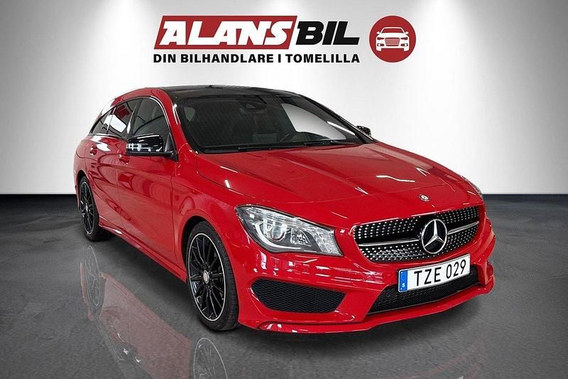 Röd Begagnad 2015 Mercedes CLA220 Shooting Brake AMG Kombi | 159 000 kr (Marknadspris) - Bild 1/4
