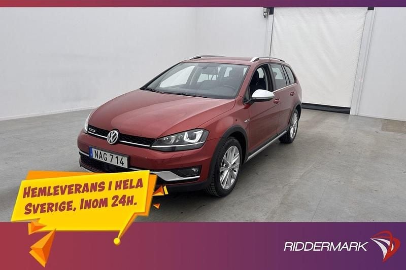 Röd Begagnad 2016 VW Golf Alltrack Kombi | 194 800 kr (Marknadspris) - Bild 1/3