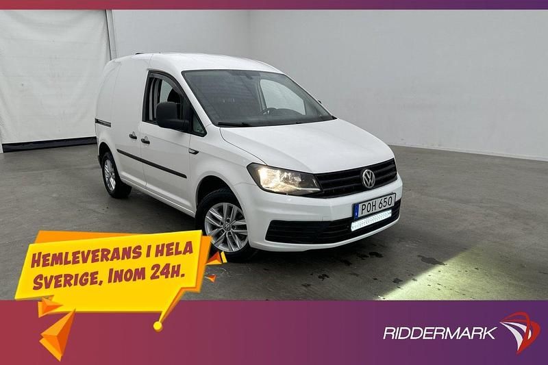 Vit Begagnad 2017 VW Caddy Minibuss | 103 800 kr (Marknadspris) - Bild 1/3