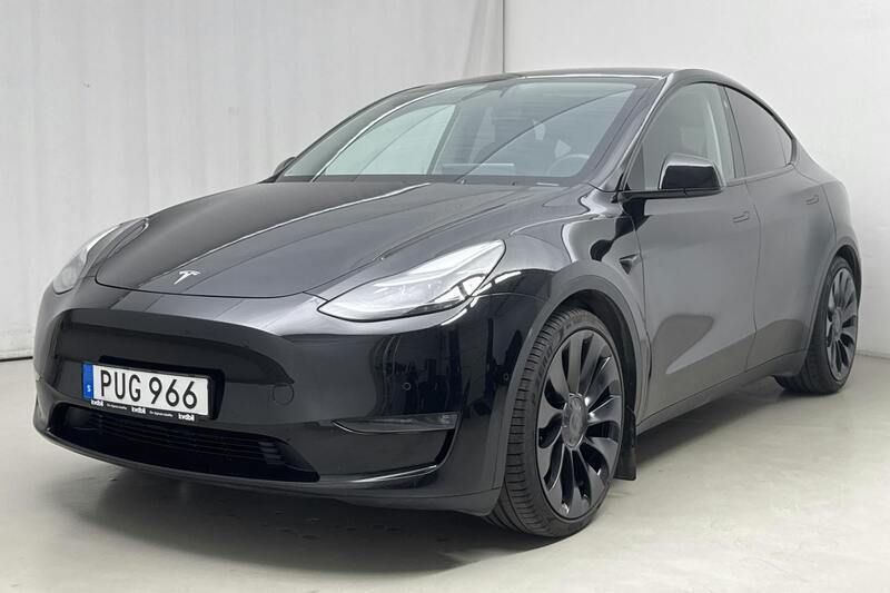 Svart Begagnad 2022 Tesla Model Y SUV | 370 000 kr (Superpris) - Bild 1/4