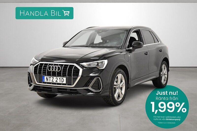 Svart Begagnad 2021 Audi Q3 S-Line SUV | 309 900 kr (Superpris) - Bild 1/3