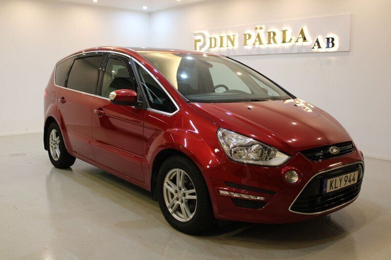 Röd Begagnad 2014 Ford S-MAX Business Edition Minibuss | 119 900 kr (Marknadspris) - Bild 1/4