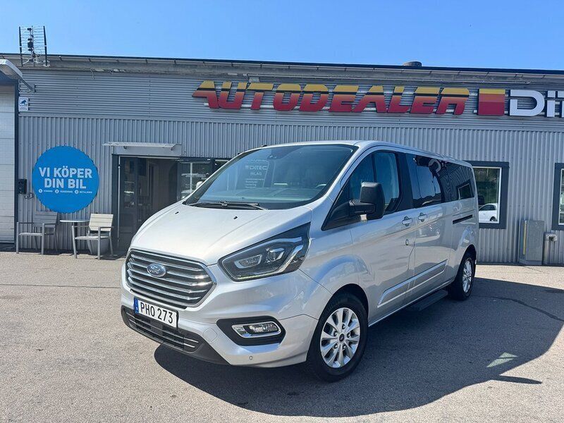 Grå Begagnad 2019 Ford Tourneo Custom Minibuss | 279 900 kr (Bra pris) - Bild 1/4