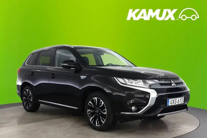 Svart Begagnad 2016 Mitsubishi Outlander P-HEV SUV | 154 800 kr (Marknadspris) - Bild 1/4