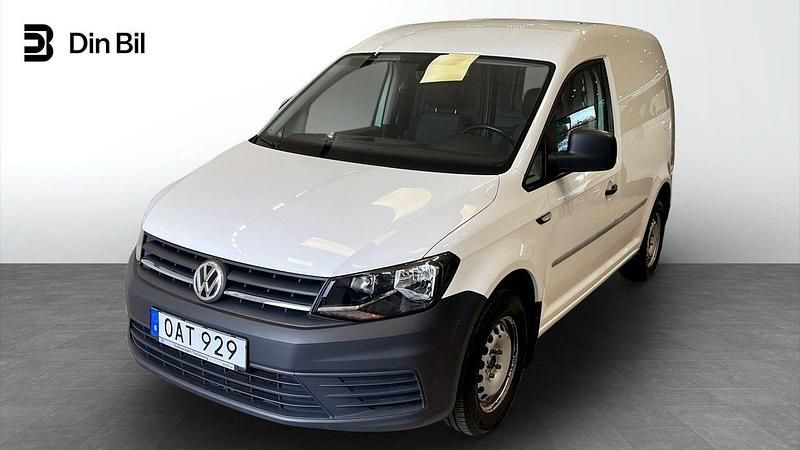 Vit (candyvit) Begagnad 2018 VW Caddy Minibuss | 134 900 kr (Marknadspris) - Bild 1/4