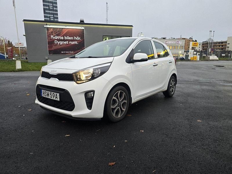 Vit Begagnad 2022 Kia Picanto Halvkombi | 129 000 kr (Bra pris) - Bild 1/4