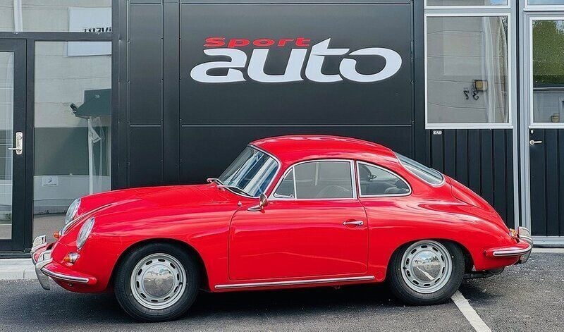 Röd Begagnad 1963 Porsche 356 Sportkupé | 895 000 kr - Bild 1/4