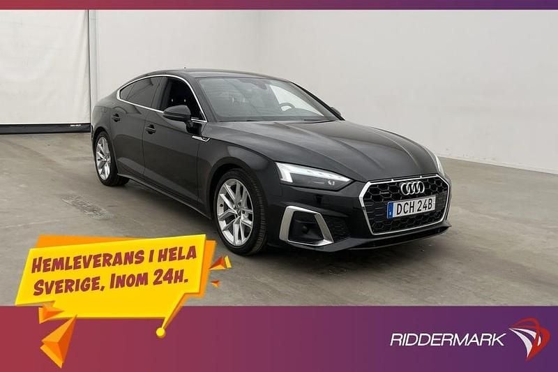 Svart Begagnad 2020 Audi A5 S-Line Sportkupé | 349 800 kr (Superpris) - Bild 1/3