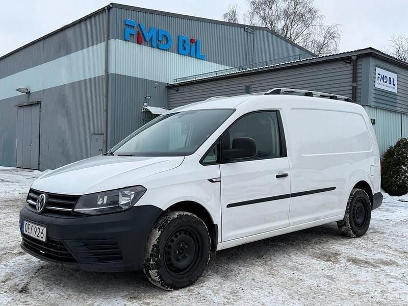 Vit Begagnad 2017 VW Caddy Maxi Minibuss | 92 700 kr (Marknadspris) - Bild 1/4