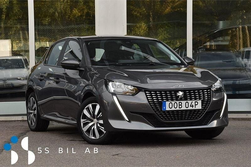 Grå Begagnad 2019 Peugeot 208 Active Halvkombi | 129 900 kr (Marknadspris) - Bild 1/4