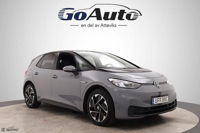 Grå Begagnad 2022 VW ID.3 Pro Performance Halvkombi | 239 500 kr (Bra pris) - Bild 1/4