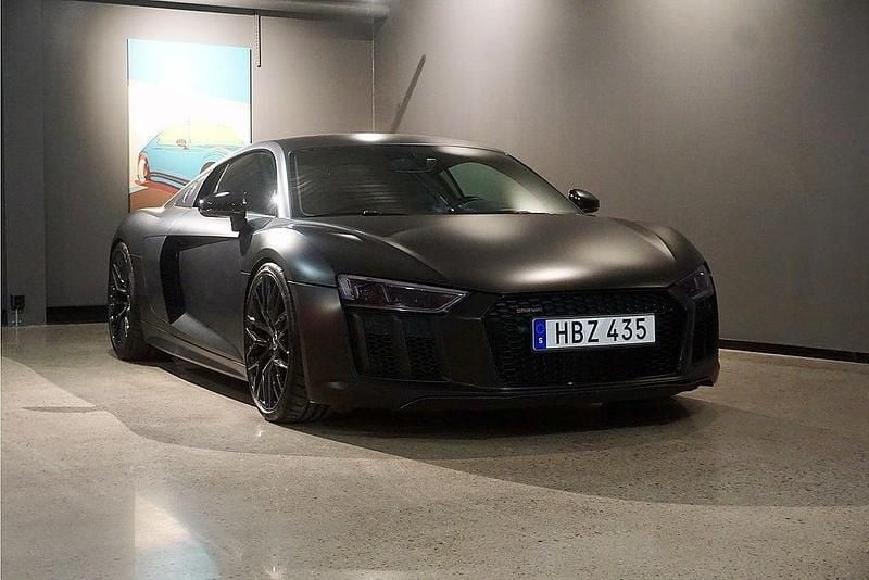 Svart Begagnad 2018 Audi R8 Coupé Advanced Sportkupé | 1 350 000 kr - Bild 1/3