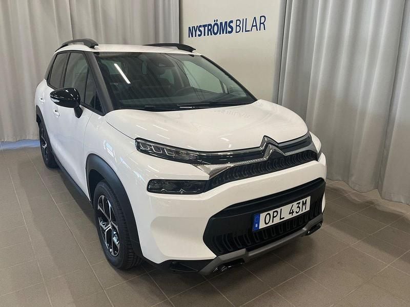 Vit Begagnad 2024 Citroën C3 Aircross PureTech SUV | 199 900 kr (Bra pris) - Bild 1/4