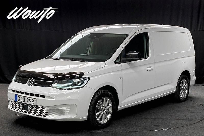 Vit (candy vit) Begagnad 2021 VW Caddy Maxi Minibuss | 239 800 kr (Marknadspris) - Bild 1/3
