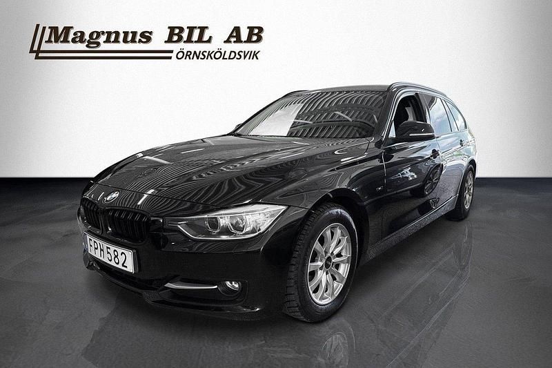 Svart Begagnad 2015 BMW 318 Sport Line Kombi | 139 900 kr (Marknadspris) - Bild 1/4