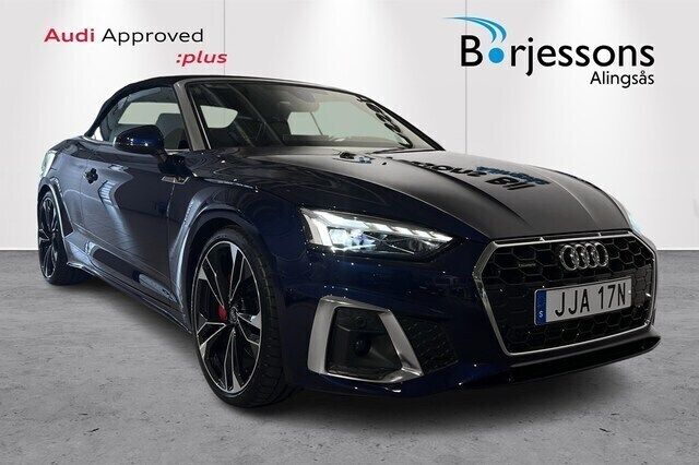 Blå Begagnad 2023 Audi A5 Cabriolet S-Line Cab | 649 900 kr - Bild 1/4
