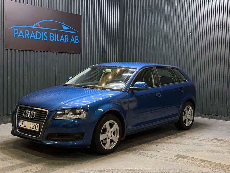 Blå Begagnad 2008 Audi A3 Sportback Attraction Halvkombi | 69 900 kr (Lite dyr) - Bild 1/4