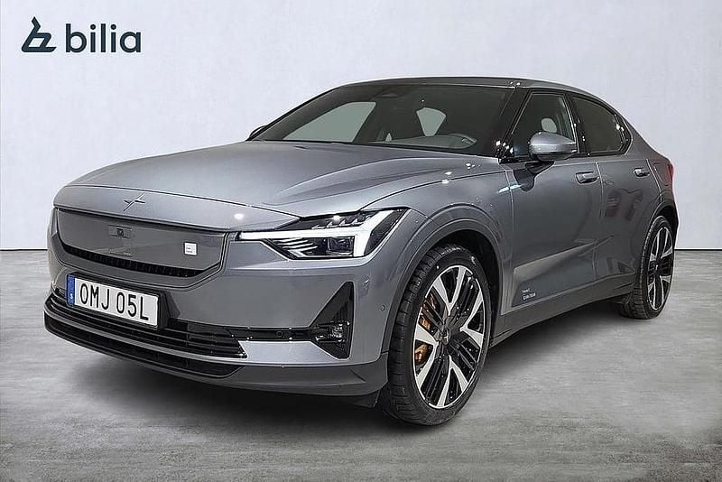 Mörkgrå Begagnad 2024 Polestar 2 Performance Halvkombi | 599 000 kr - Bild 1/4