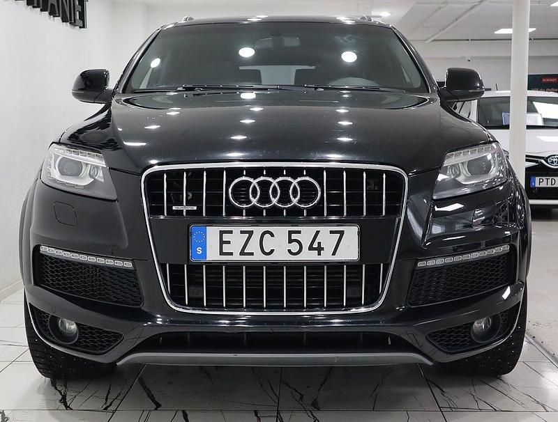 Begagnad Audi Q7 S-Line 204 HK (150 kW) 2015 Svart SUV