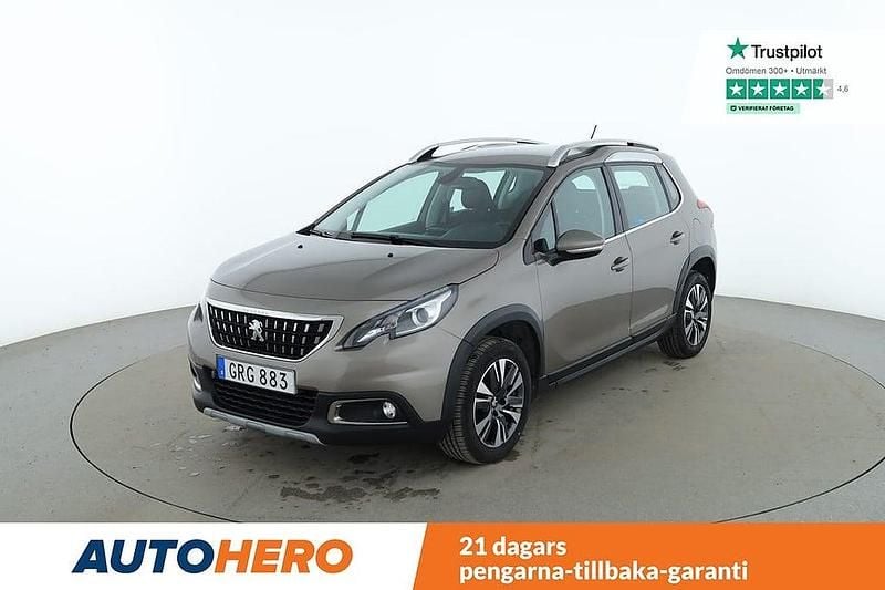 Ljusgrå Begagnad 2017 Peugeot 2008 SUV | 113 000 kr (Lite dyr) - Bild 1/4