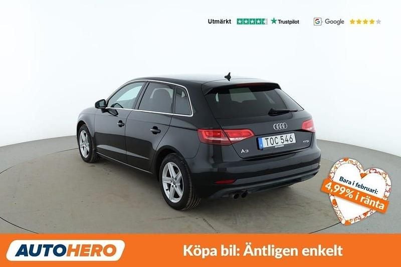 Begagnad Audi A3 151 HK (111 kW) 2017 Svart Sedan