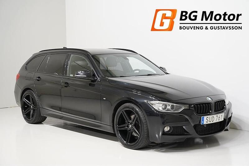 Svart Begagnad 2015 BMW 320 M Sport Kombi | 184 900 kr (Lite dyr) - Bild 1/4