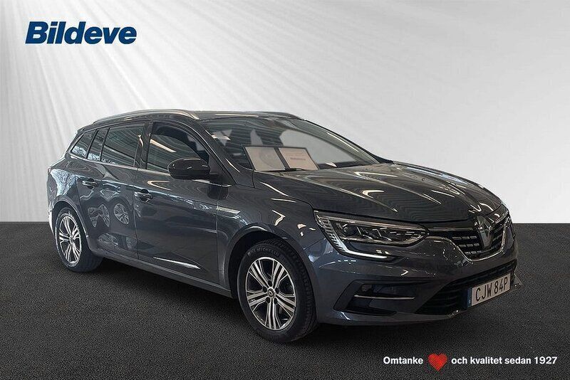 Grå Begagnad 2022 Renault Mégane GrandTour Intens Kombi | 189 900 kr (Bra pris) - Bild 1/4
