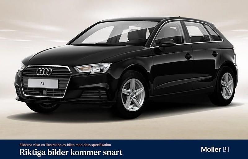 Brilliantsvart Begagnad 2018 Audi A3 Sportback Halvkombi | 119 000 kr (Bra pris) - Bild 1/4
