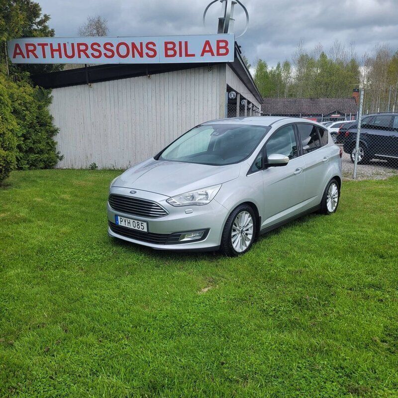 Grå Begagnad 2015 Ford C-MAX Titanium Minibuss | 69 000 kr (Marknadspris) - Bild 1/4