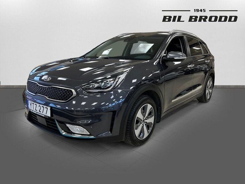Grå Begagnad 2017 Kia Niro 2 SUV | 189 900 kr (Lite dyr) - Bild 1/4