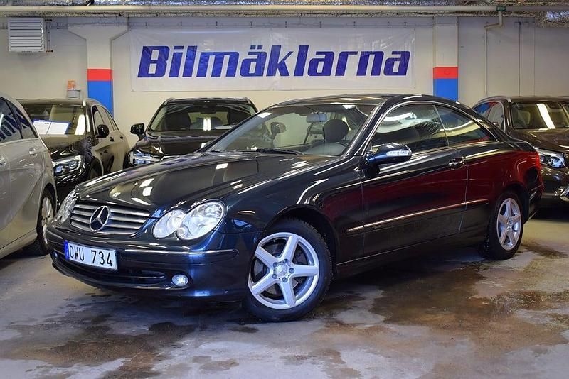 Begagnad Mercedes CLK240 Elegance 170 HK (125 kW) 2002 Blå Sportkupé