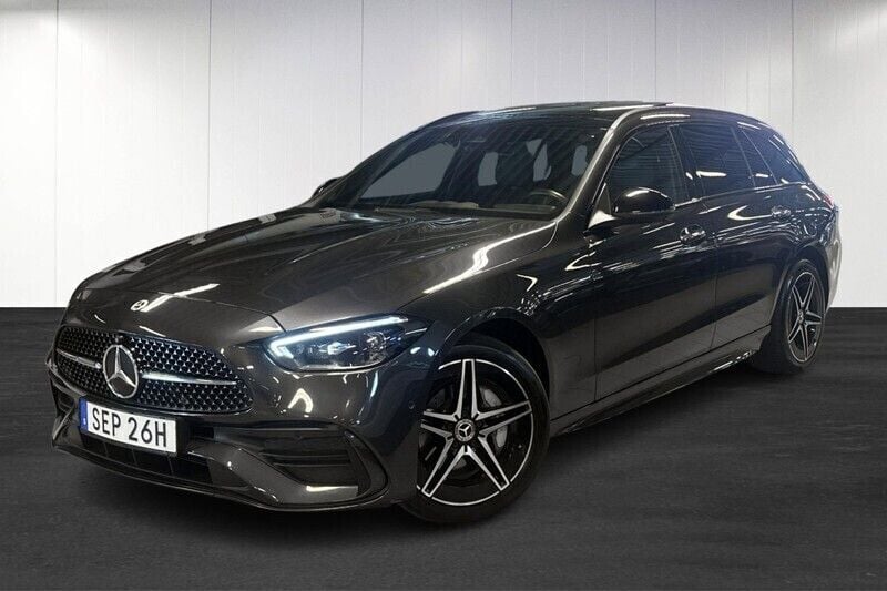 Svart Begagnad 2022 Mercedes C300e Premium Kombi | 419 000 kr (Marknadspris) - Bild 1/4