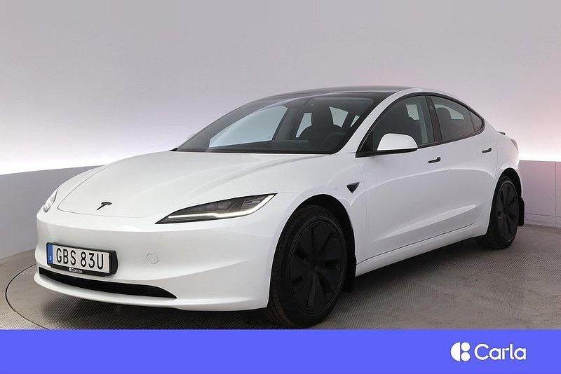Vit Begagnad 2023 Tesla Model 3 Standard Range Sedan | 404 900 kr - Bild 1/4